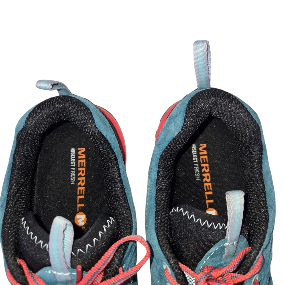 Merrell Women 7 Dragon Fly Capra Waterproof Suede Hiking Shoes Vibram Mega Grip - Picture 5 of 15